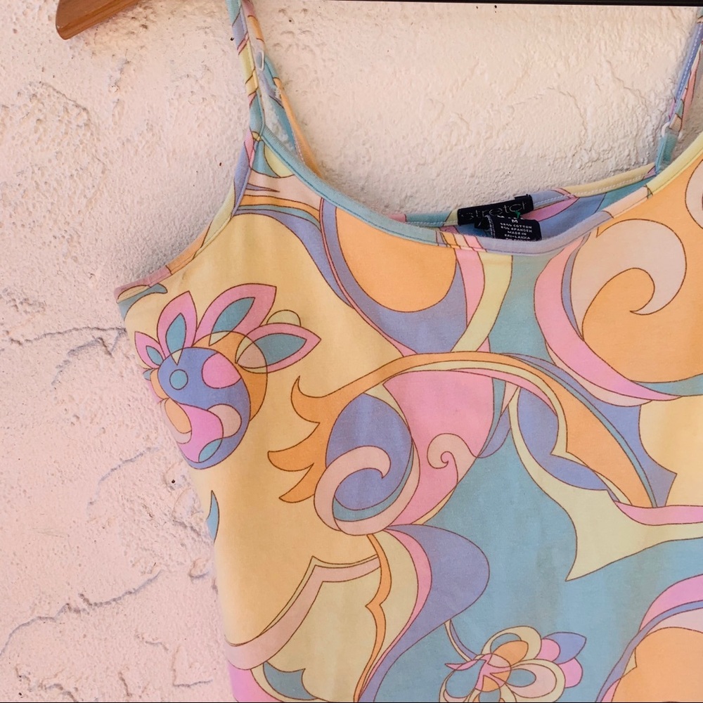 vintage retro vsco GAP preppy spaghetti strap tank - Picture 2 of 3